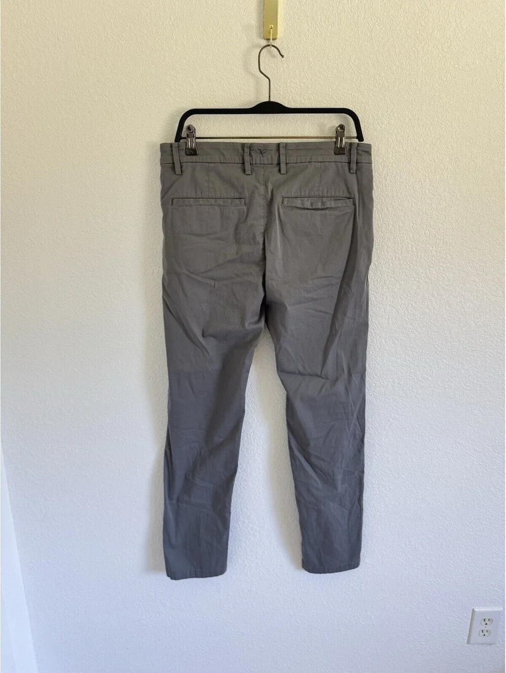 Birddogs Stretch Khaki Chino Pant Slim Classic Fit Casual Dark Gray Men’s 32x32